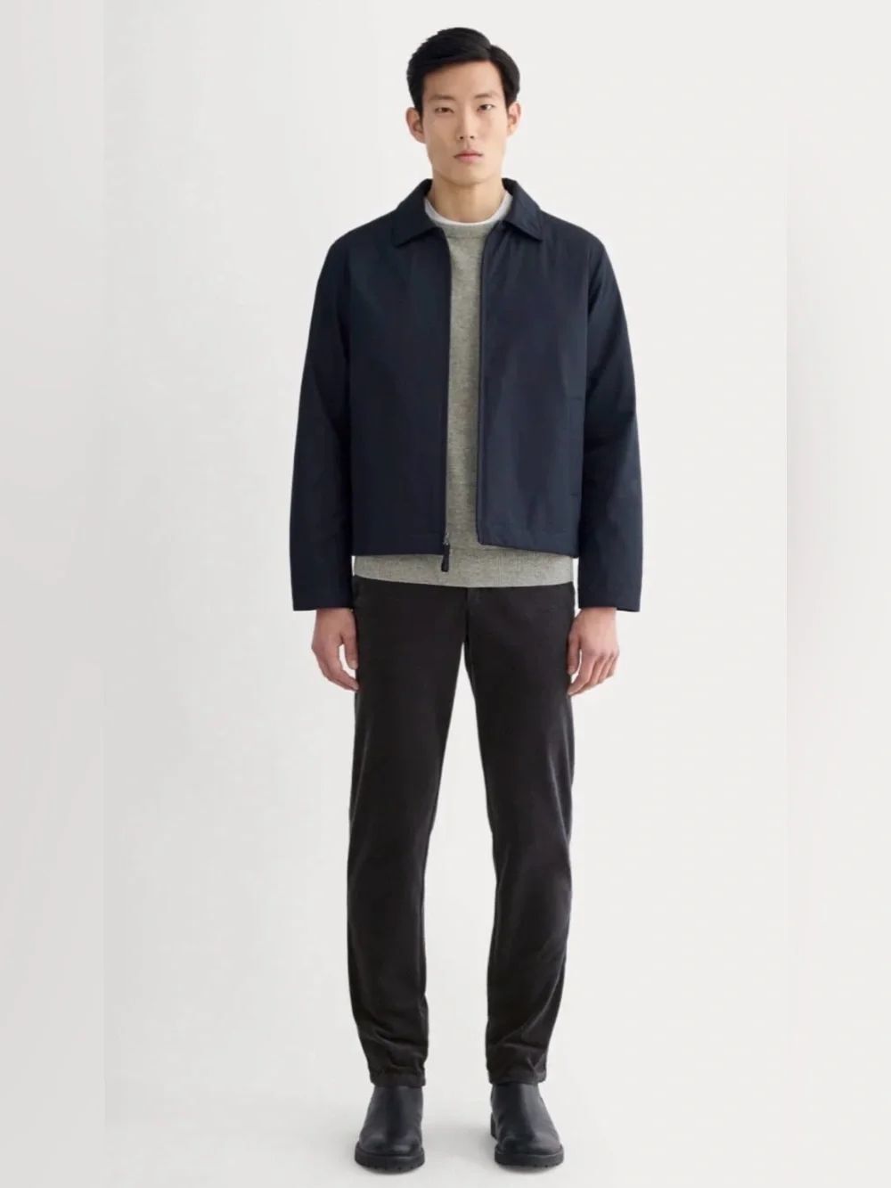 New Everlane Men's THE CORDUROY TROUSER in Graphite Size 36 X 32